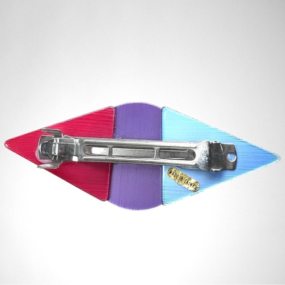 Vintage 1980s Post Modern Stunning Lucite Hairclip/Barrette - Picture 4 of 5